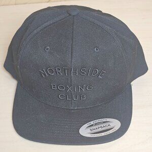 NWT Northside Boxing Club Snapback Hat Yupoong Black Acrylic/Wool Blend Adjustab